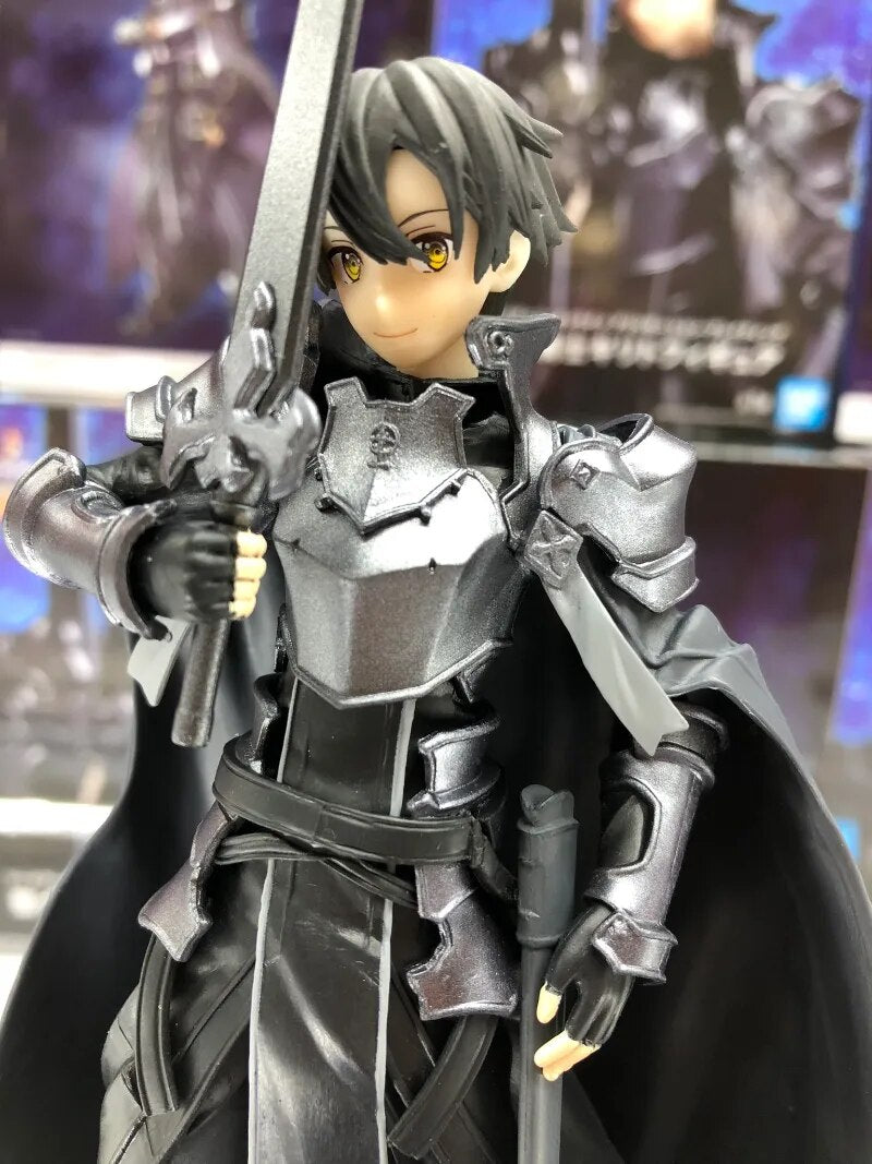 In stock original Banpresto Sword Art Online Alicization Rising Steel Integrity Knight Kirito PVC Action Figures Toys