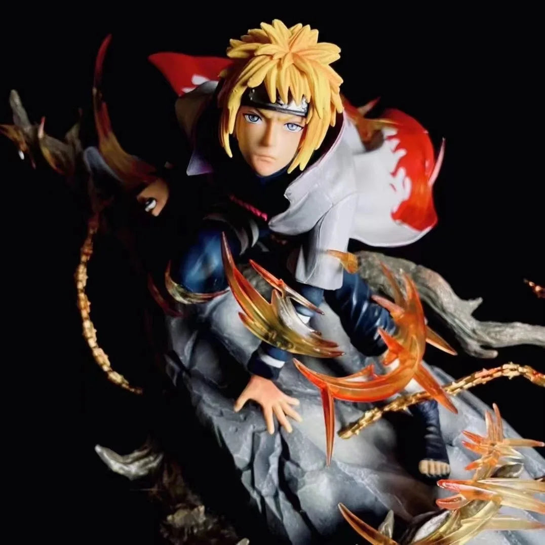 Naruto Namikaze Minato Figures GK Game Statue 24cm Japanese Anime PVC Action Figure Toy Desktop Collection Statue Model Doll