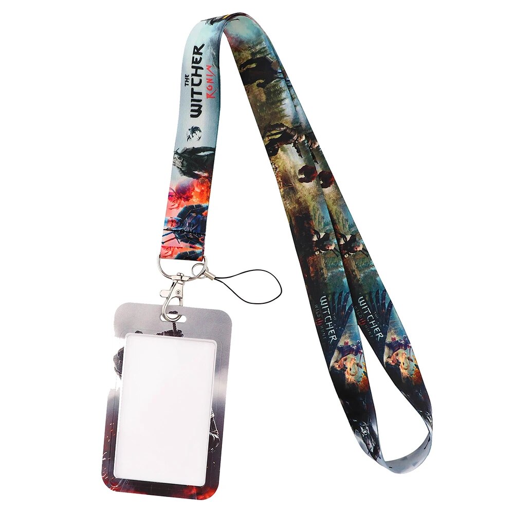 Cool Stuff Movie Credential Holder Key Chain Neck Lanyard For Passport Card Anime Credit Card Holder Keychain Strap Key Ring