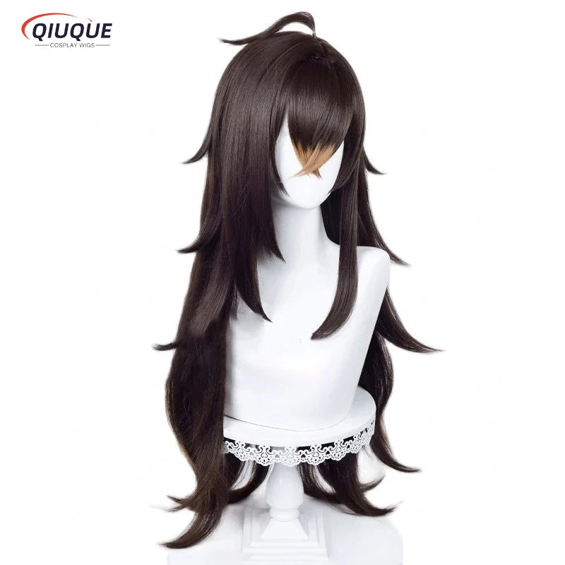 Dehya Cosplay Wig Game Impact Sumeru  80cm Long Heat Resistant Synthetic Hair Anime Halloween Party Wigs Ear + Wig Cap