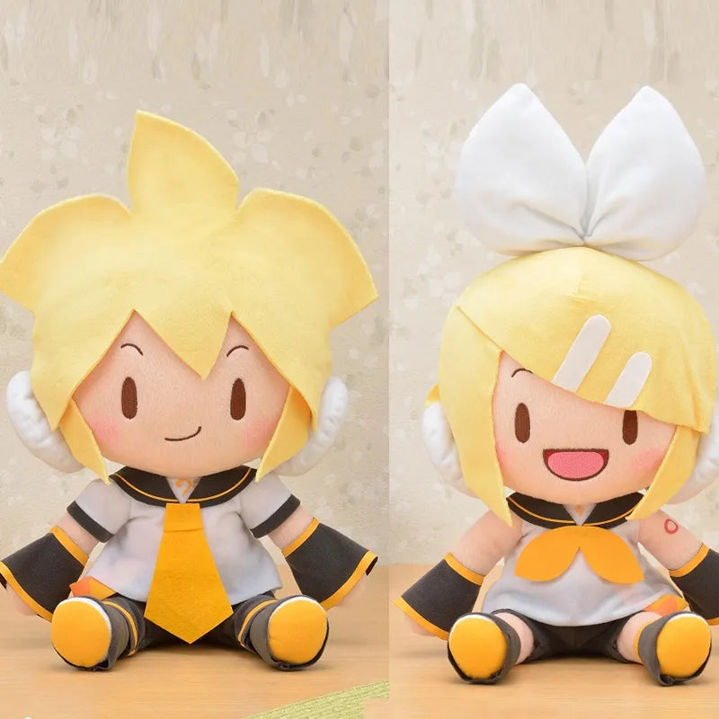 20-30cm Anime Original Plush Cartoon Hatsune Miku Plush Toys Kawaii Vocaloid Kagamine Len Kagamine Rin Plush Toy Collection Gift