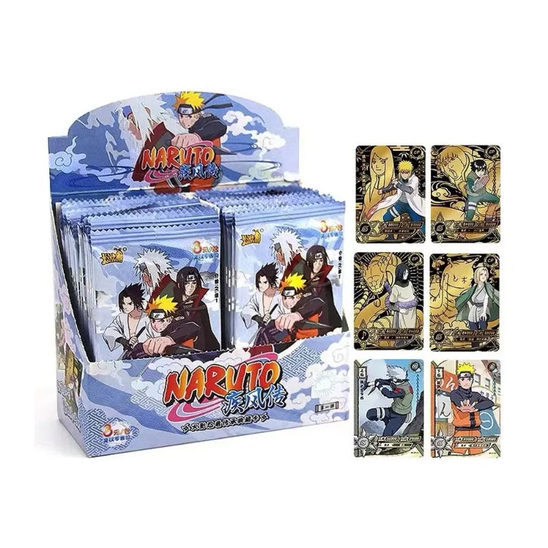 KAYOU Naruto Cards Vortex Collectible Card Games Anime Party Playing Toys Kids Album Collection Children Gift Hobby Boxes Paper