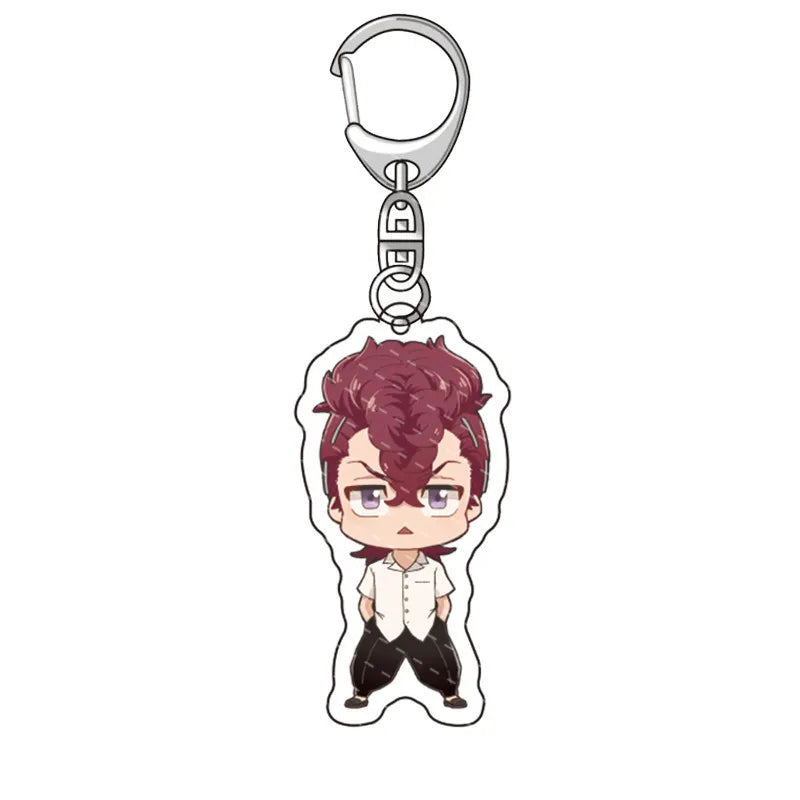 Tokyo Avengers Cosplay Anime Keychain Tokyo Revengers Q Version Manjiro Ken Takemichi Hinata Atsushi Chibi Key Chain Ring Props