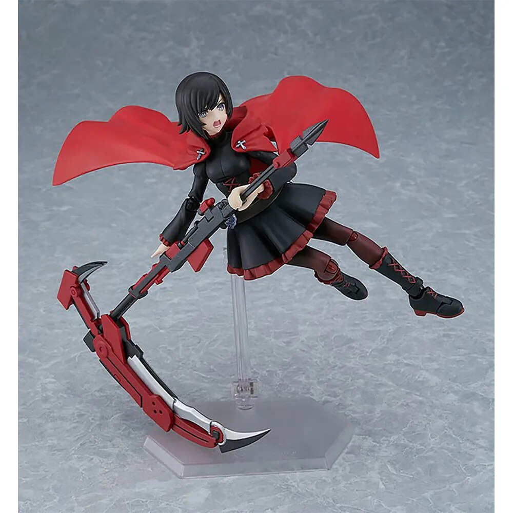 Max Factory Figma Rwby Ice Queendom Ruby Rose Anime Figure Figurine Toys Collectible Doll Gift for Fans