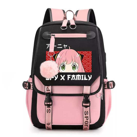 Mochilas de Anime Spy X Family Anya Forger, bolsas para niñas, Manga Kawaii, mochila de dibujos animados para niños, mochila escolar impermeable para niños, regalos