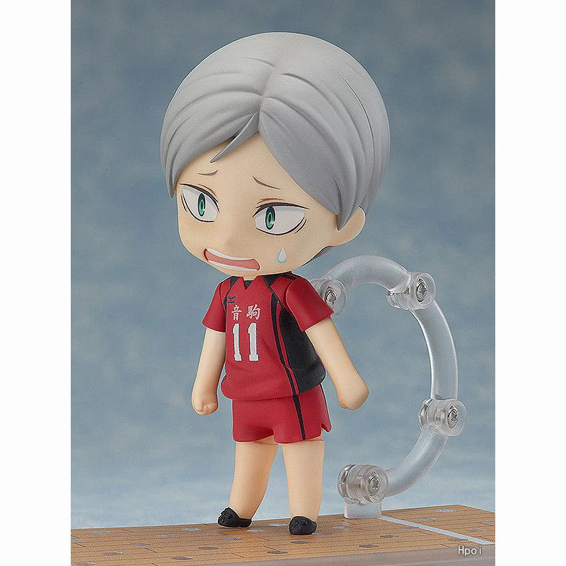 Original Goods in Stock GSC Good Smile NENDOROID 806 Haiba Lev Haikyuu PVC Action Figure Anime Figure Model Toys Doll Gift