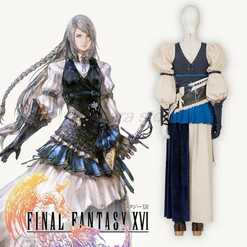 Game Final Fantasy XVI FF16 Jill Warrick Young Adult Cosplay Costume Halloween Anime Clothes Anime Figure Disfraz