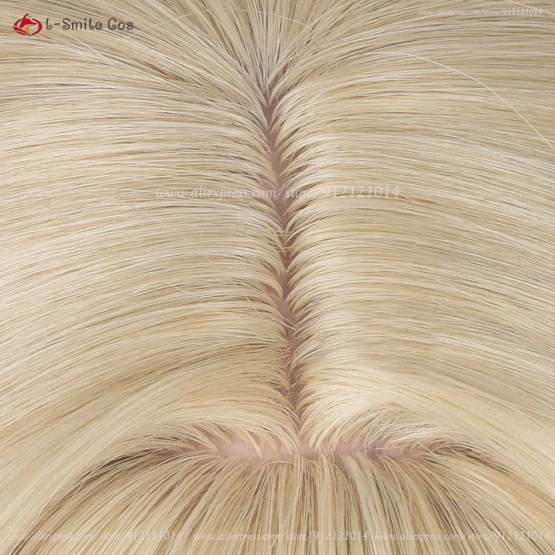 Honkai: Star Rail Luocha Cosplay Wig 90cm Long Linen Gradient Anime Cosplay Hair Heat Resistant Synthetic Scalp Wigs + Wig Cap