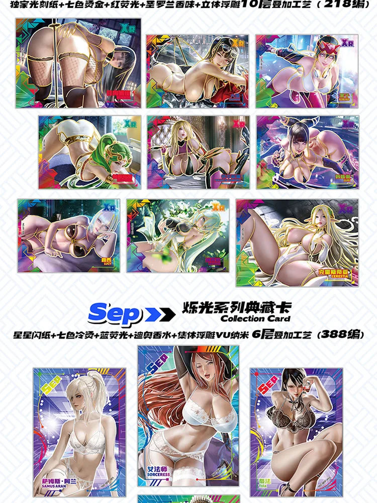 Goddess Story Collection Cards Charming Heavenly Kingdom Box Anime Playing Sexy Cards Table Toys For Family Birthday Gift