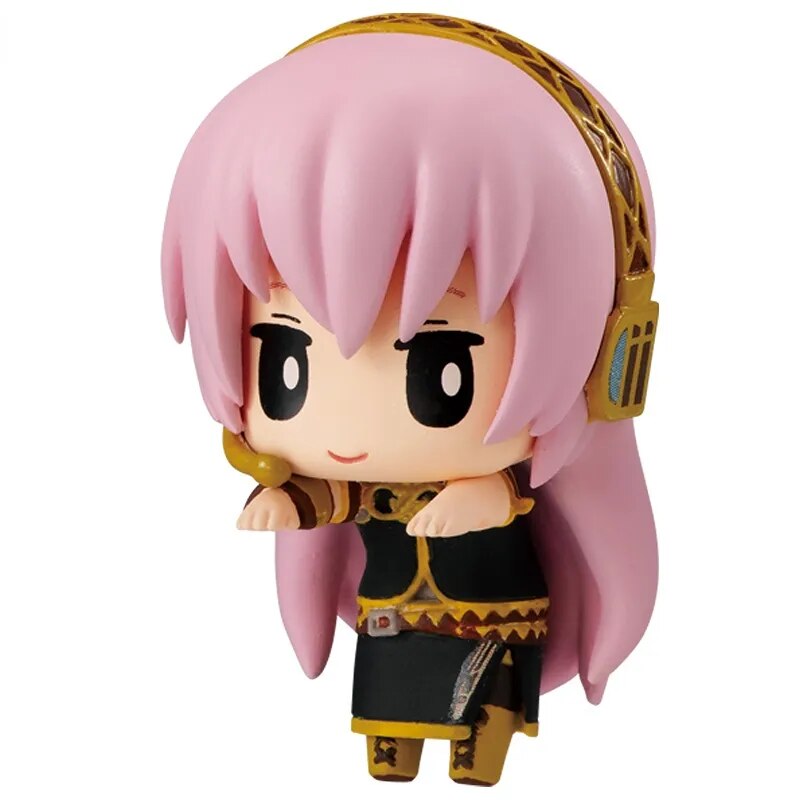 Genuino Kagamine Rin Kagamine Len Megurine Luka lindo Anime figuras de acción juguetes para niños niñas niños regalos de cumpleaños modelo ornamento