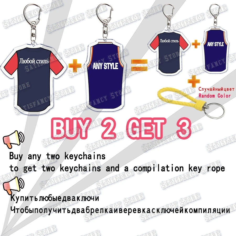 Anime Figures Keychain Levi Killua Zoldyck Bakugou Bleach Berserk Key Chain for Accessories Pendant Key Ring Keychains Gift