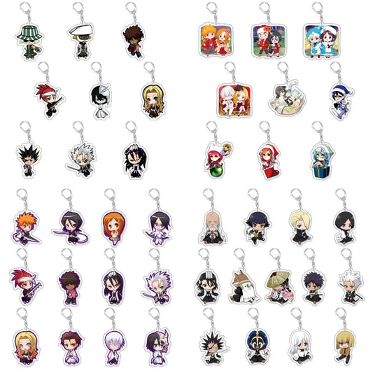 Anime BLEACH Key Chains Keychain Cosplay Acrylic Pendant Keyring Christmas Gift Prop