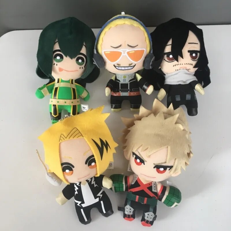 My Hero Academia Plush Toy Anime Midoriya Izuku Todoroki Shoto Bakugou Katsuki Stuff Doll Pendant Toy Dabi Aizawa Doll Gift