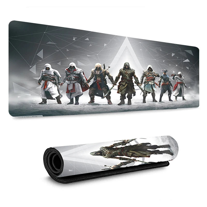 Anime Mouse Pad A-Assassin's Creed Mousepad Gamer Gaming Accessories Pc Cabinet Carpet Office Computer Desk Mat Keyboard Mats