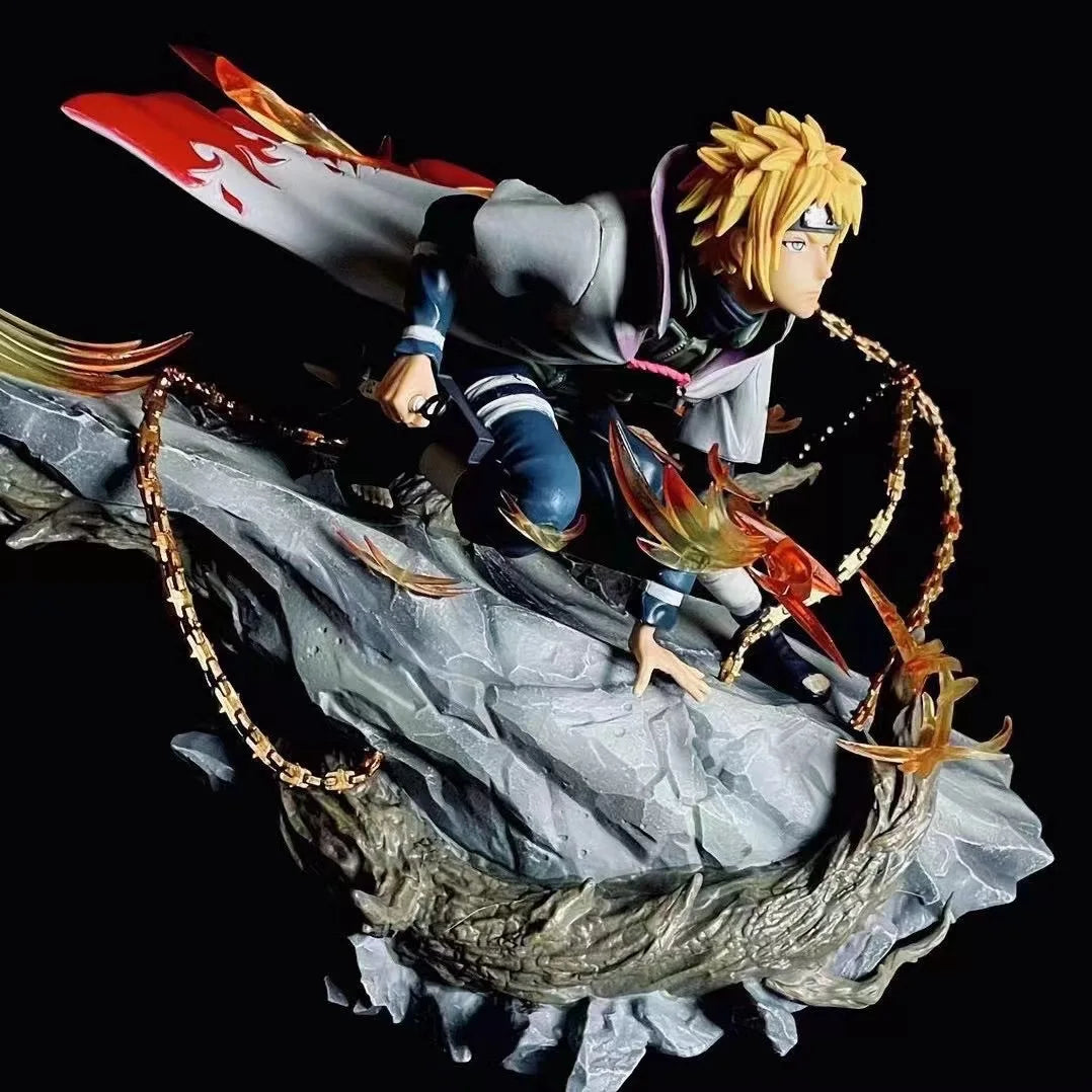 Naruto Namikaze Minato Figures GK Game Statue 24cm Japanese Anime PVC Action Figure Toy Desktop Collection Statue Model Doll