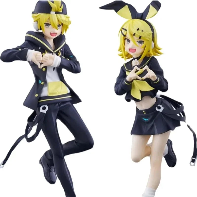 Kawaii Genuine Gsc Pop Up Parade Kagamine Len Rin Action Figure Pvc Collectible Model Garage Kit Dolls Statuette Ornament Gift