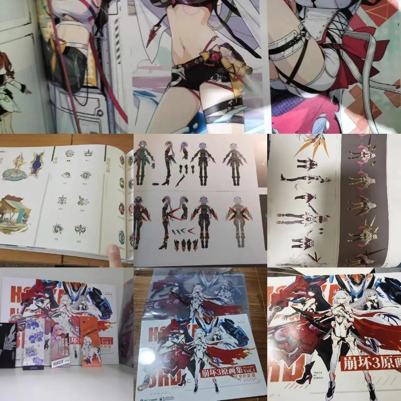 Genuino MiHoYo/Honkai Impact 3 colección de arte Original juego oficial Meteor's Journey Kiana Cospaly accesorios regalo de Anime caliente