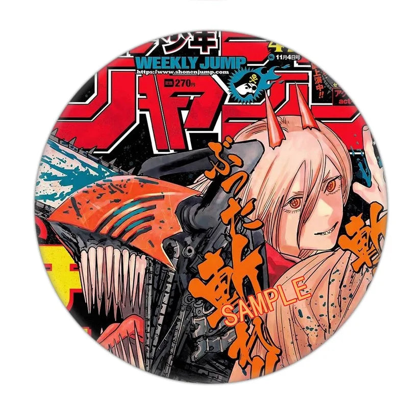 Anime Chainsaw Man Brooch Pins Cosplay Badge Backpacks Button Women Men Clothes Bag Accessories Xmas Gift