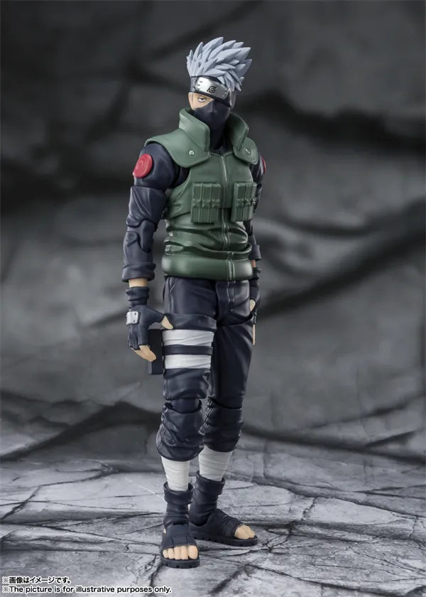 In Stock Original Bandai S.h.figuarts Naruto Anime Figure Hatake Kakashi Haruno Sakura Action Figure Statue Collection Model Toy