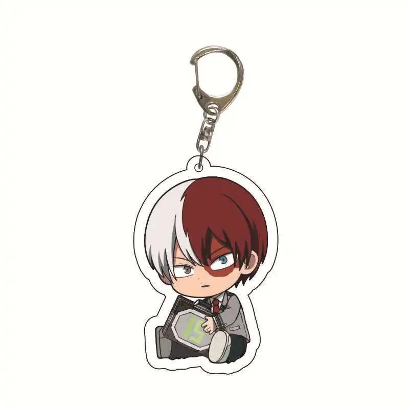 My Hero Academia Anime Figure Todoroki Shouto Midoriya Izuku Bakugou Katsuki Kirishima Eijirou Shigaraki Tomura Keychain Pendant