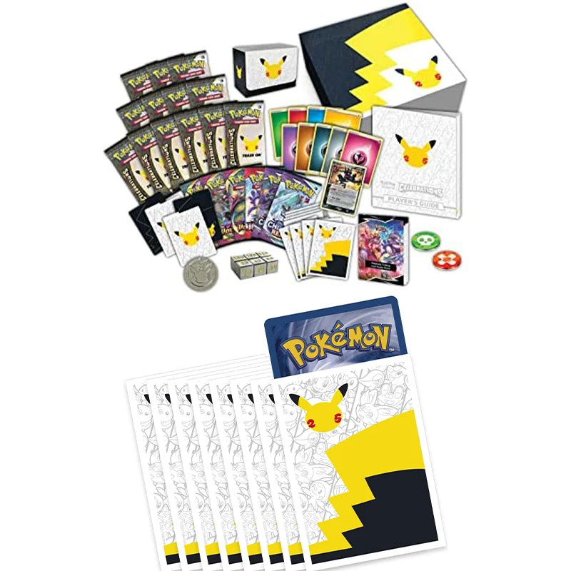 Original Pokémon Trading Card Game Crown Zenith Pokemon Center Elite Trainer Box Plus Celebrations Pikachu Lucario Collectible