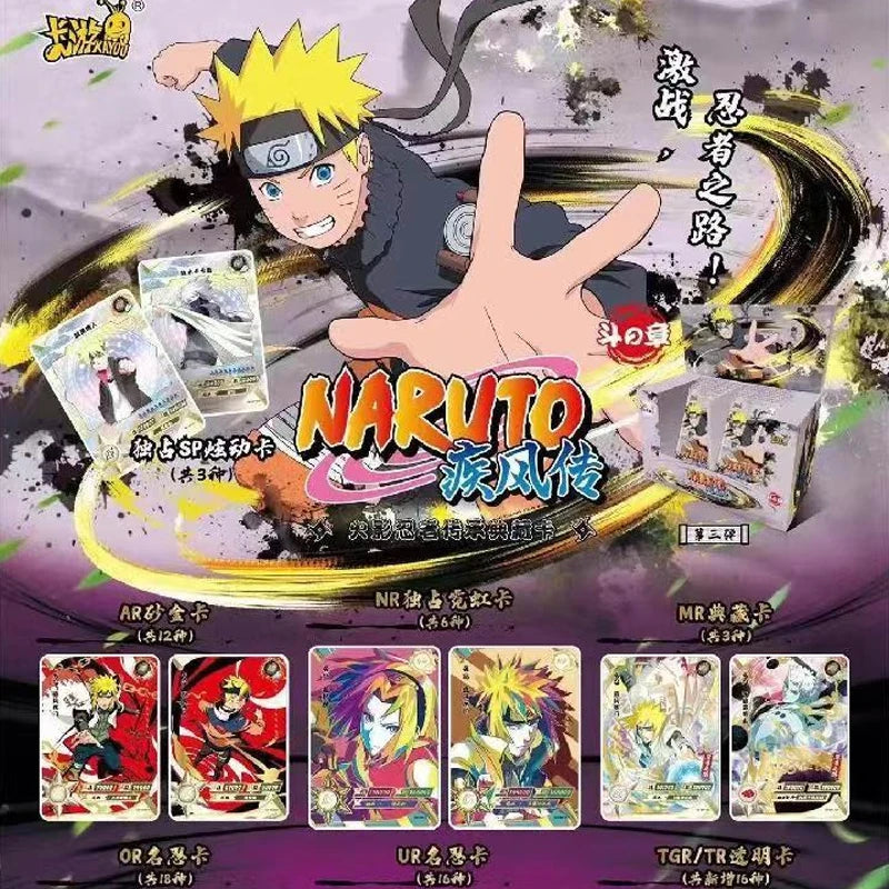 KAYOU Original Naruto Cards The Chapter of Fight Series Collection Card Box Haruno Sakura Uchiha Sasuke Rare SP AR NR Cards