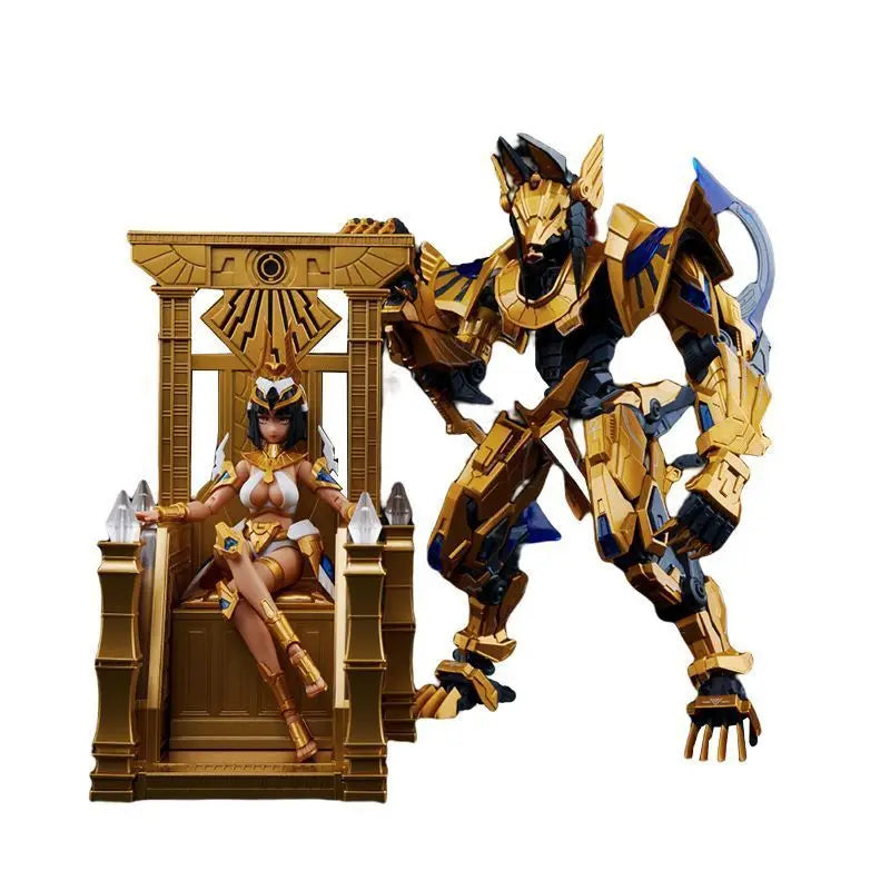 In Stock Ms General Seven Deadly Sins Gluttony Sin-01 Cleopatra Anubis Luminous Throne Mecha Girl Assembled Model Kit Models