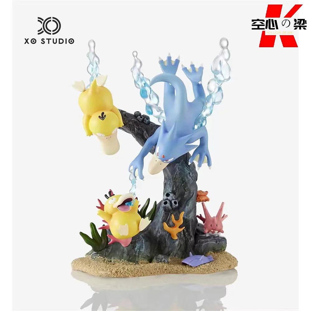 [1/20 Scale World] Gotha Duck Psyduck & Golduck The Second Part Of The Underwater World Series Toy Figure Decoration