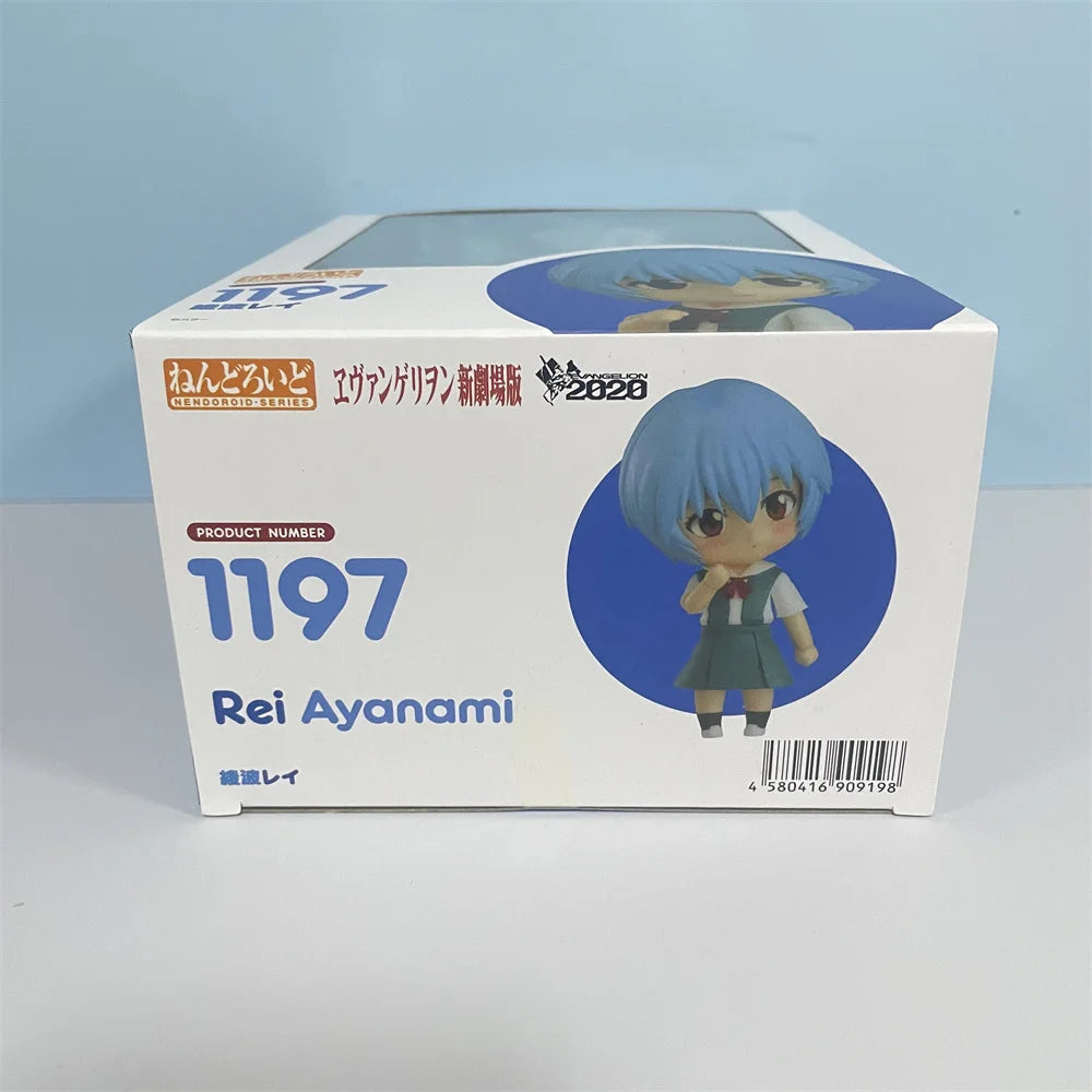 Anime Figures NEON GENESIS EVANGELION Ayanami Rei 1197 EVA Action Figure Model Cute Toys for Children PVC Collector Doll 10cm