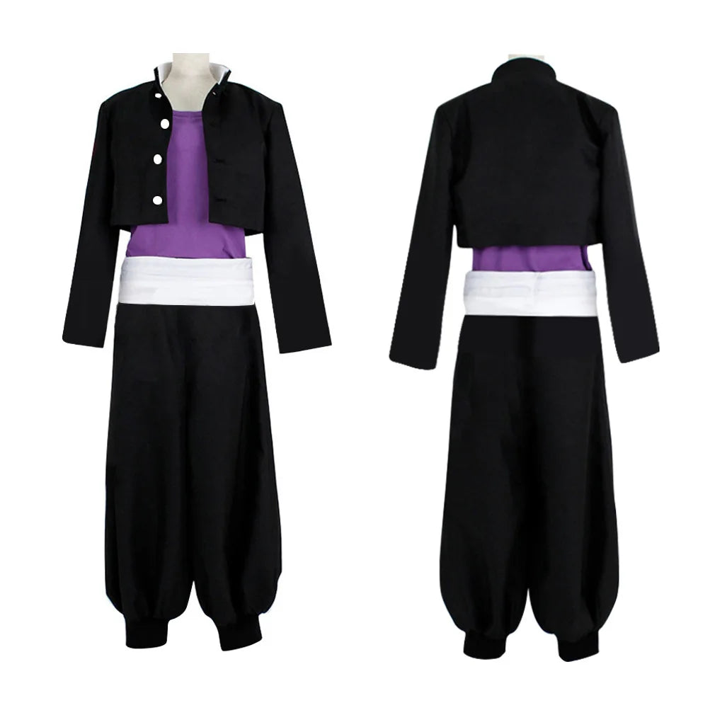 Anime Jujutsu Kaisen Todo Aoi Cosplay Costume Wig Adult Man Coat Top Pants Halloween Carnival Party Black School Uniform Suit