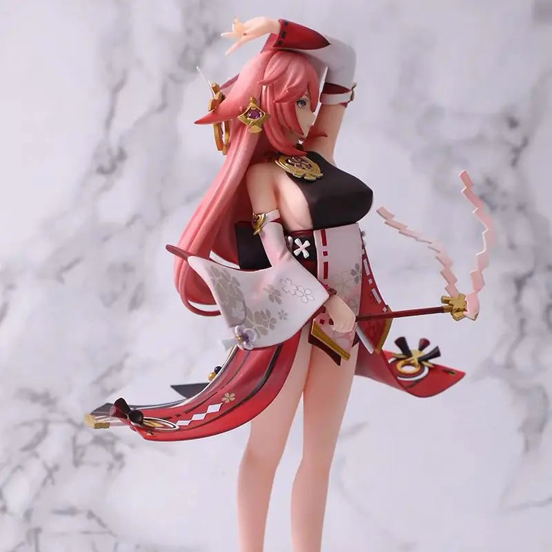 Genshin Impact Figures Yae Miko Figure Sexy Girl Anime Figure Pvc Models Gk Statue Collectible Toys Decoration Birthday Gifts