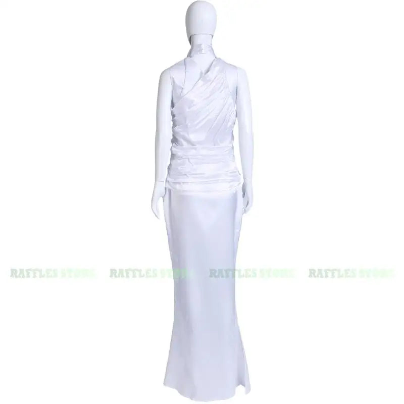 Final Fantasy XV Lunafreya Nox Fleuret Cosplay Costume Ball Dress White Princesses Dress Halloween Party Masquerade Women Cloth