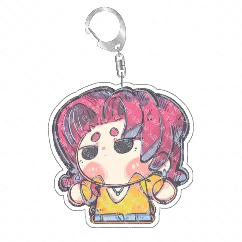 Anime Classics Game Collection Toy K-Pop Demon Hunters Preorder Huntr-x Keychain - Fan Art Self Made Acrylic Charm Gift