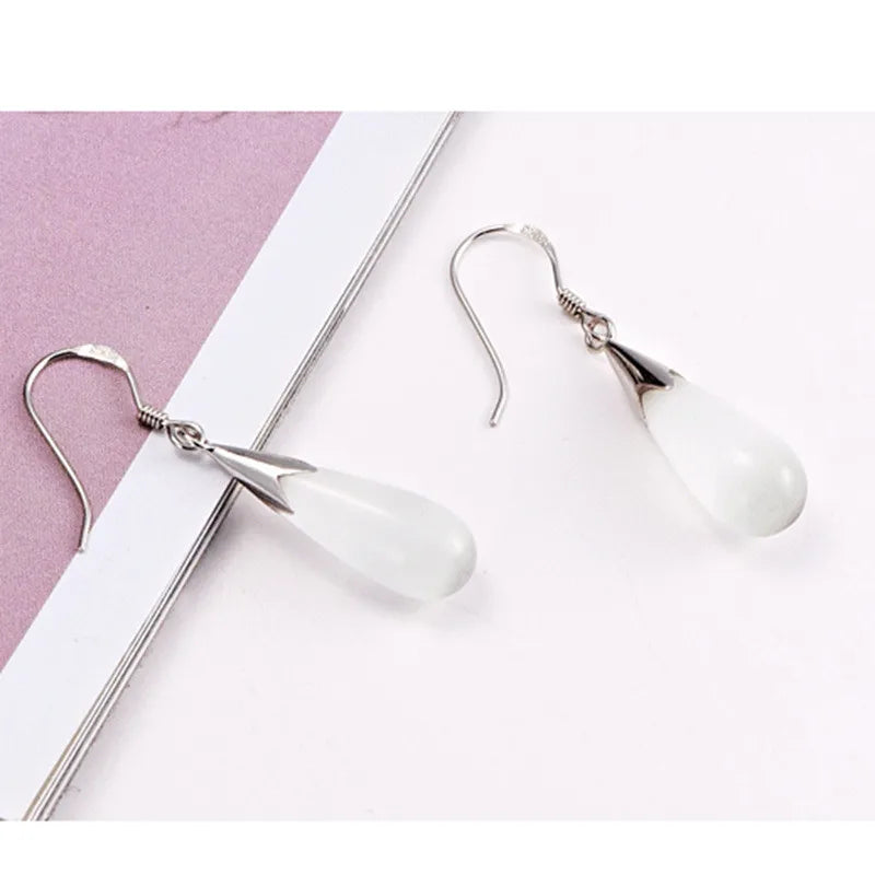 Game Final Fantasy Tifa Lockhart Earrings Women Girl Cosplay Drop Earring Imitation Pearl Ear Clip Jewelry Ear Studs Gift