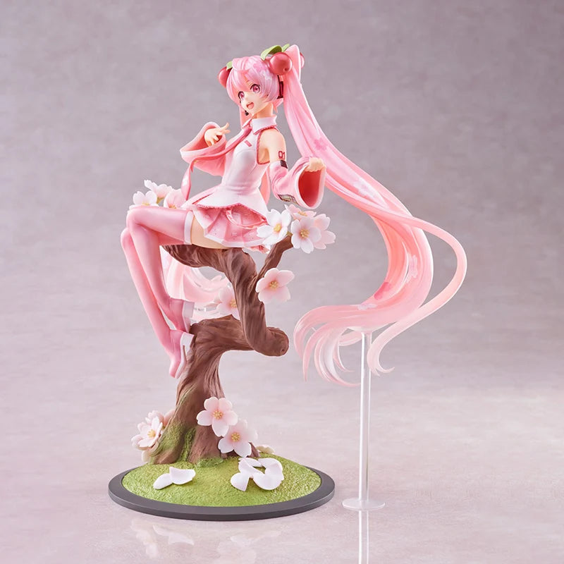 New Spiritale Sakura Hatsune Miku Fairy Vocaloid Figurnies Japanese Anime Action Figure Kawaii Collect Model Desk Decor Doll Toy