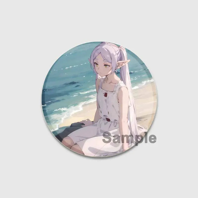 Anime Frieren Beyond Journey's End Button Pins Cartoon Badge Round DIY Creative Brooches for Backpack Jewelry Accessories Gifts