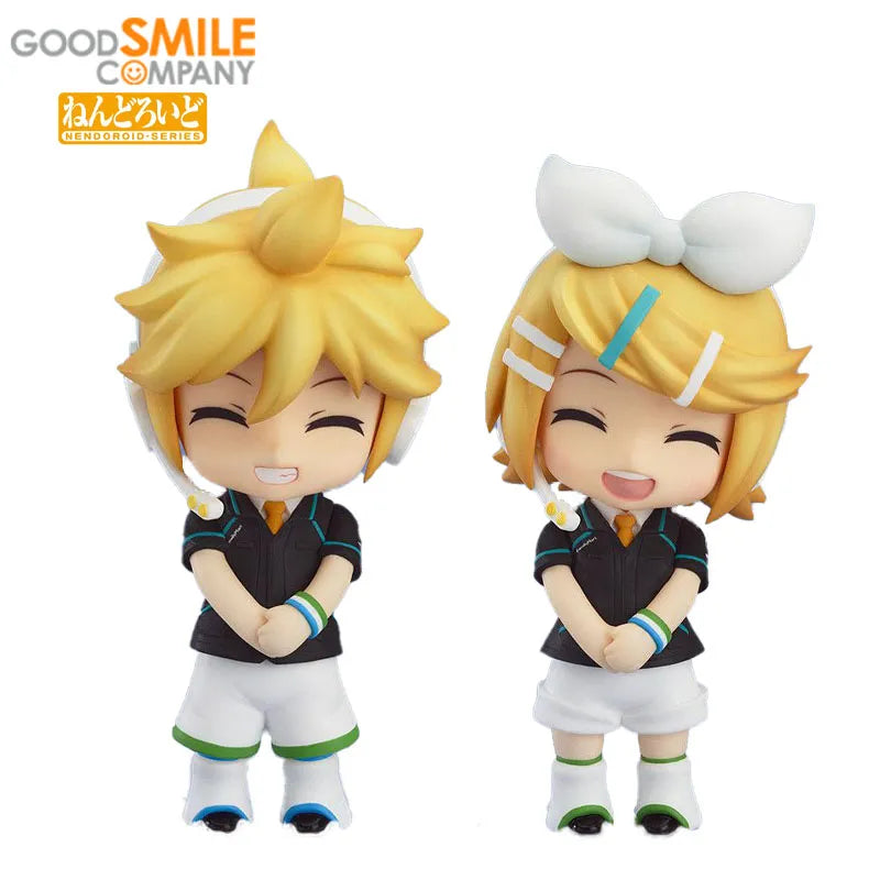 GSC Good Smile NENDOROID 340 Kagamine Rin 341 Kagamine Len VOCALOID Family Mart 2013 Ver PVC Action Figure Anime Model Toys Gift