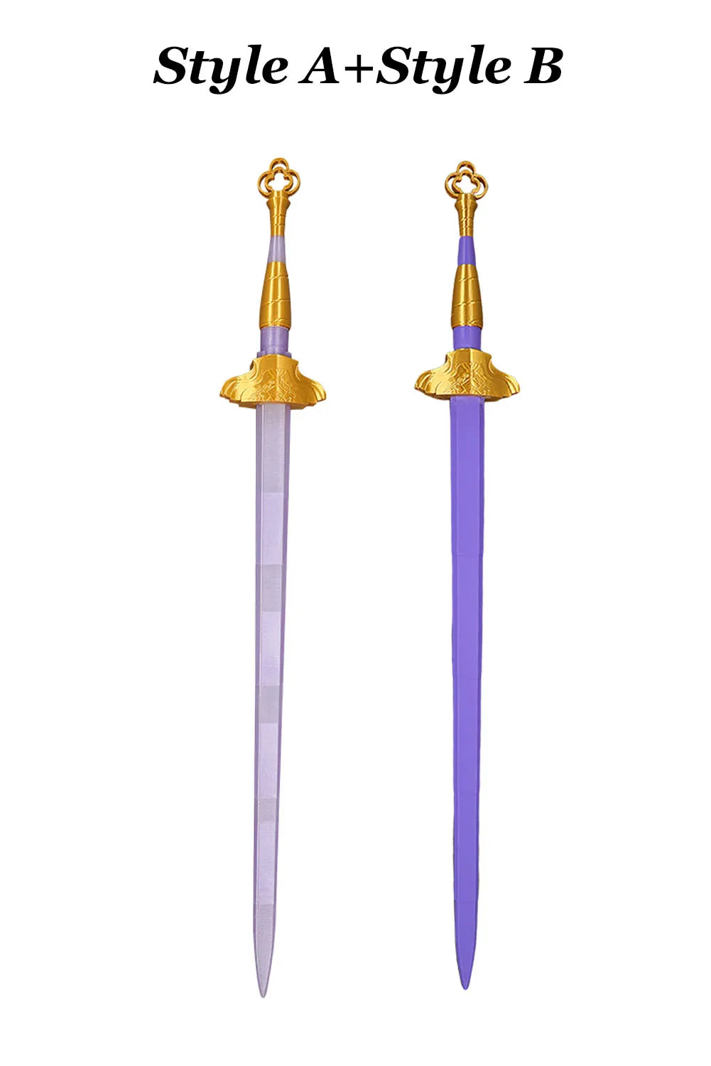 Rumi Cosplay Sword Demons Hunter KPop 3D Printed Light Purple Scalable Swords Knife Ornament for Girls Group Props Accessories