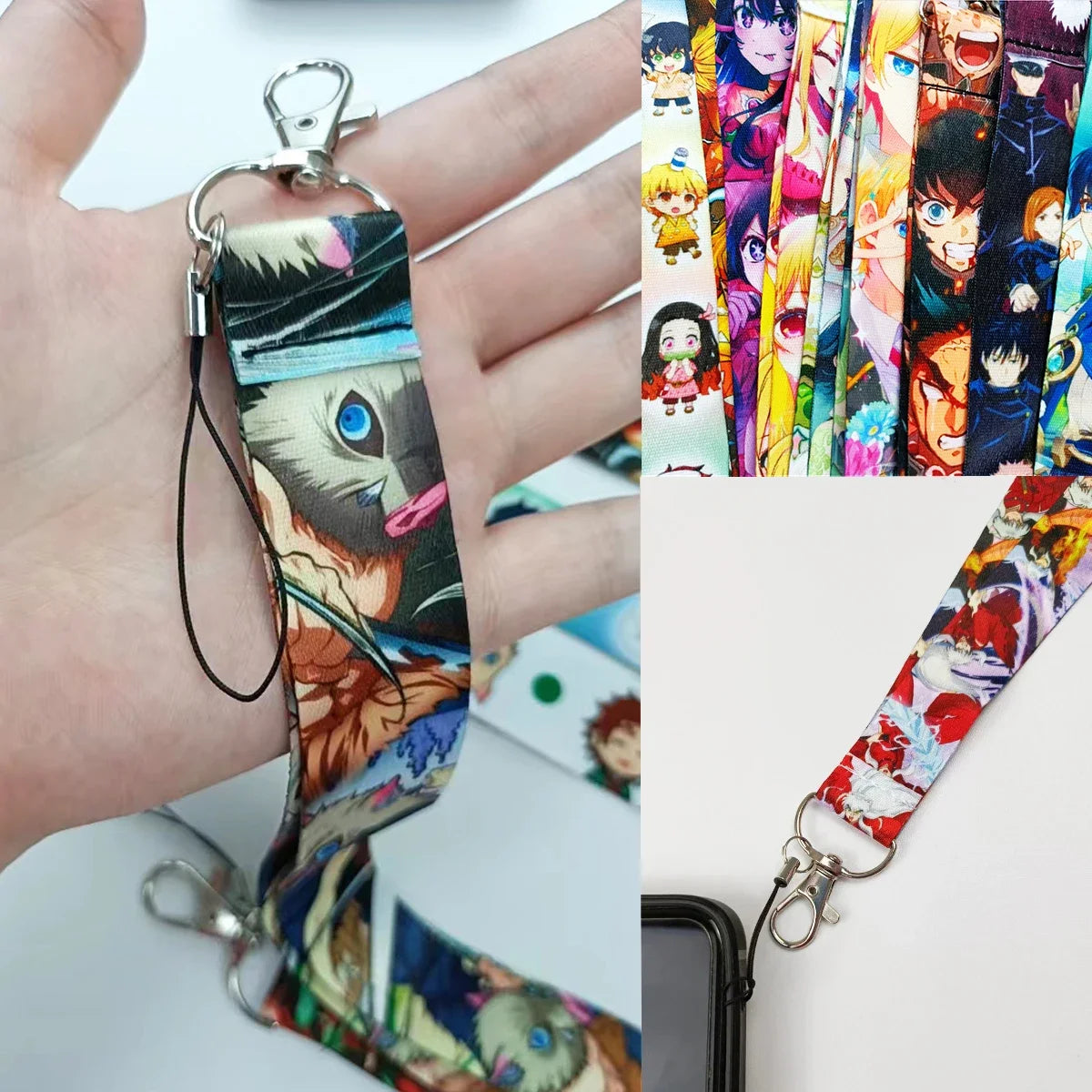 Mix Desgins Anime Neck Strap Lanyards Cute Keychain Badge Holder for ID Card Pass Hang Rope DIY Jewelry Accessories Wholesale