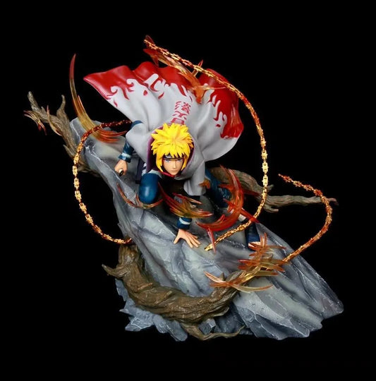 Naruto Namikaze Minato Figures GK Game Statue 24cm Japanese Anime PVC Action Figure Toy Desktop Collection Statue Model Doll