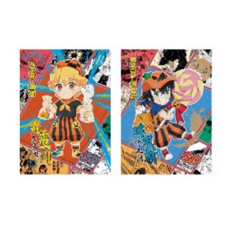 Demon Slayer Tanjirou Kochou Shinobu Kanae Tsuyuri Kanao Nezuko Tide Card Anime Figure Collectible Cards Toy Birthday Gift