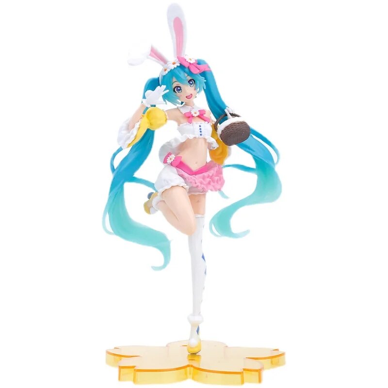 Figuras de acción de juguete Kawaii Hatsune Miku, modelo de vestido de boda, muñeca Megurine Luka, colección de regalos de Navidad para niñas