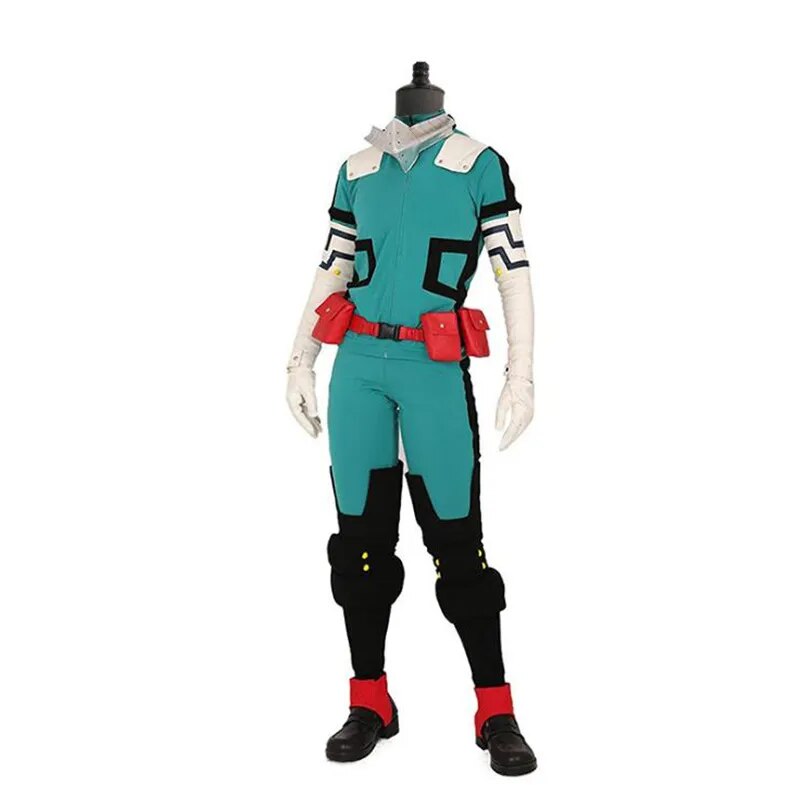 Anime My Hero Academia Cosplay Midoriya Izuku Deku Battle Cosplay Costume Unisex Costume Set Wig Hair gift Anime Clothes XXXL