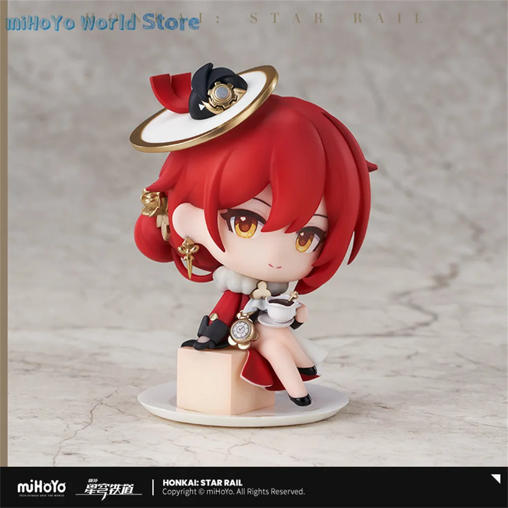 Figura pionera oficial del 7 de marzo, Honkai Star Rail Himeko, tren, tema de fiesta del té, Dan Heng, estatua de ABS y PVC, Welt Yang