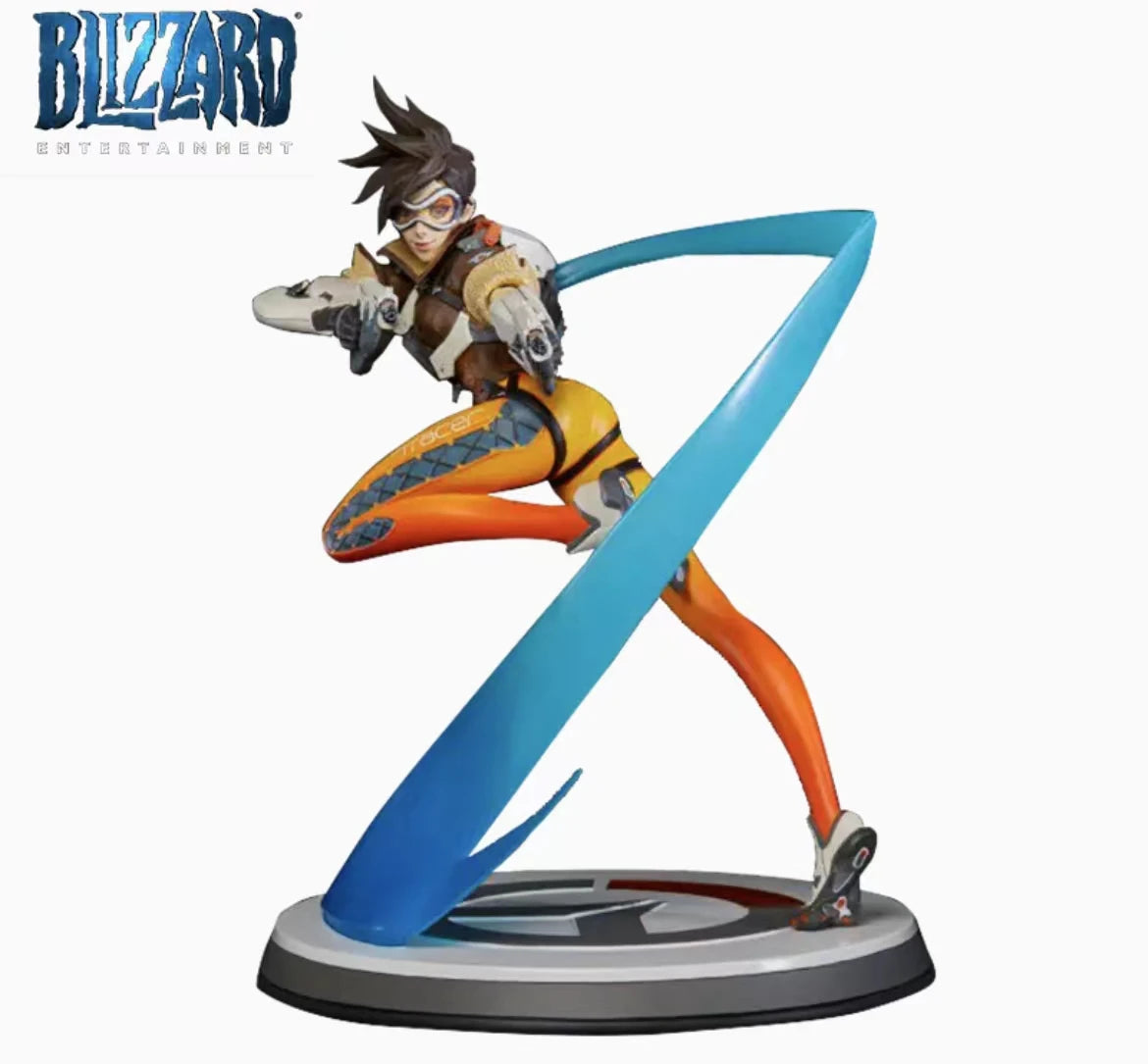 In Stock 100% Original Overwatch Anime Figure Tracer Statue Action Figures PVC Collectible Model Toys Ornaments Desktop