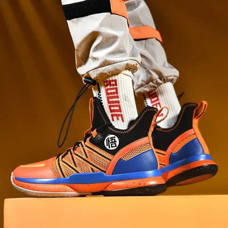 New Dragon Ball Anime Son Goku Kakarotto Basketball Shoes Men Women Breathable Sports Shoes Student Youth Non-slip Sneakers Gift