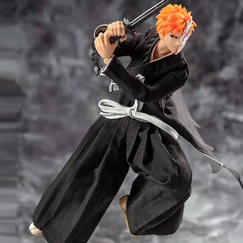 In Stock Dasin/Great Toys/GT Bleach Kurosaki Ichigo Aizen Sousuke 18cm/7inch 1/10 SHF/S.H.F PVC Action Figure Model