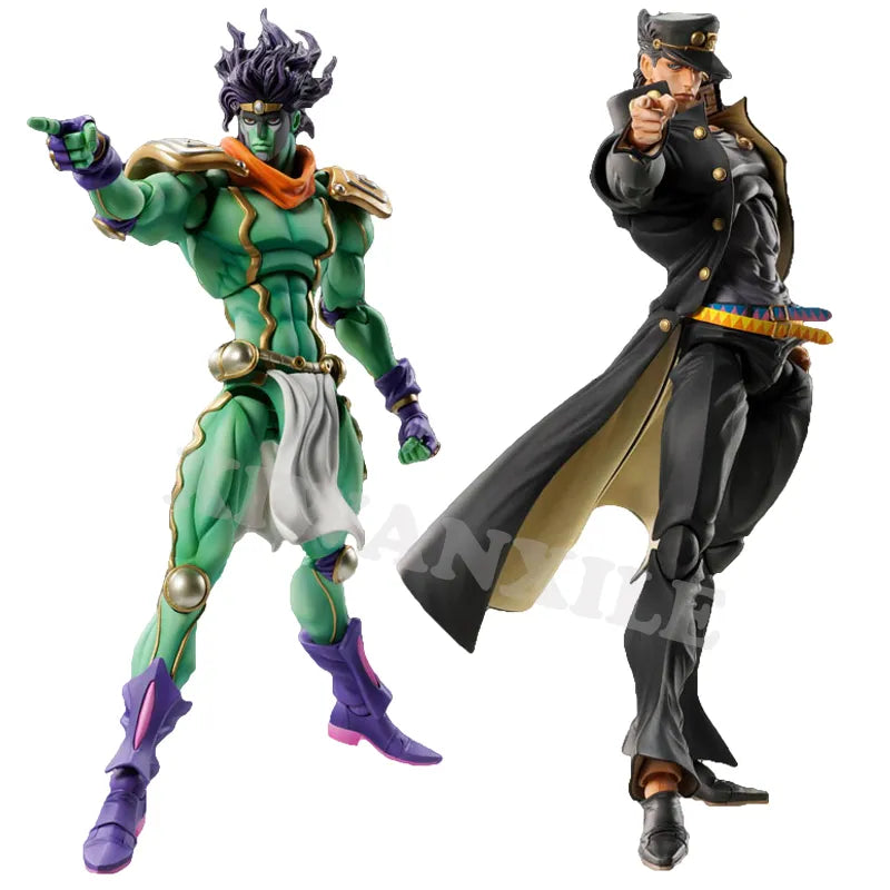 Estatua de súper acción de 25cm, figura de Anime BIG Star Platinum/Jotaro Kujo, JoJo's Bizarre Adventure Part.III, muñecos de acción, Juguetes