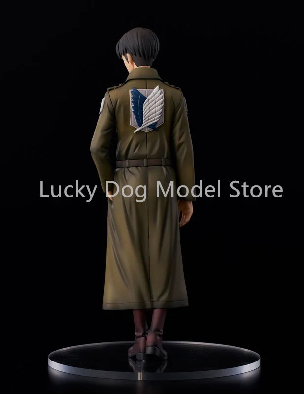 100% Original:Anime Attack On Titan Levi Coat Style 22CM PVC Action Figure Anime Figure Model Toys Figure Collection Doll Gift