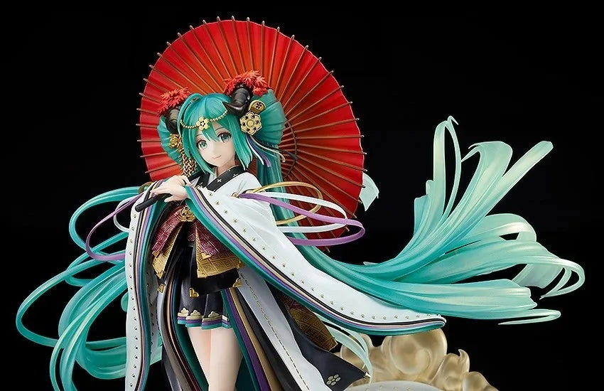 In Stock Original GSC VOCALOID Hatsune Miku Land of the Eternal PVC Anime Figure Action Figures Model Toys